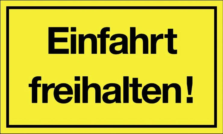 Keep driveway clear sign