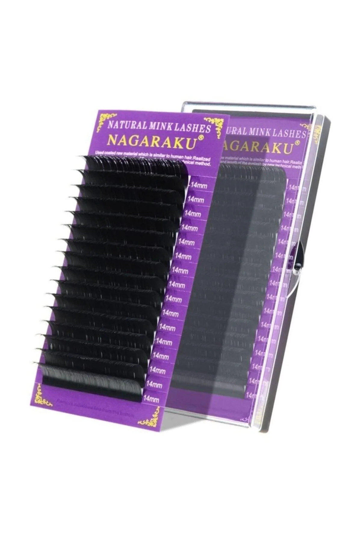 Silk false eyelashes in 0.07mm thickness with D curl