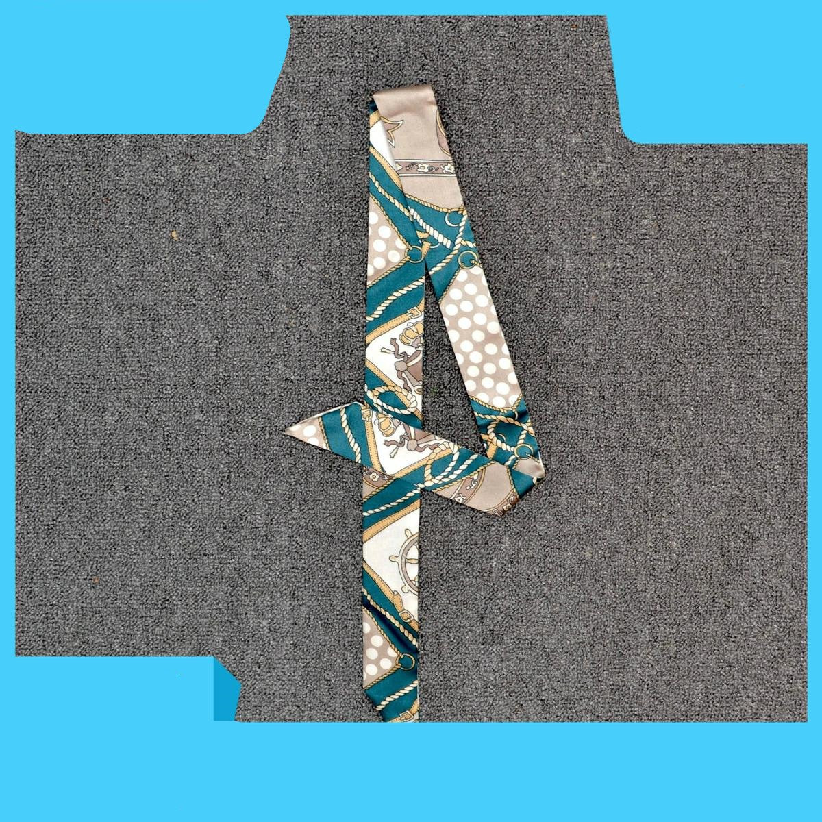 Silk Scarf Wrap with Tie Handle
