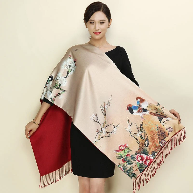Silky Shawl Wrap
