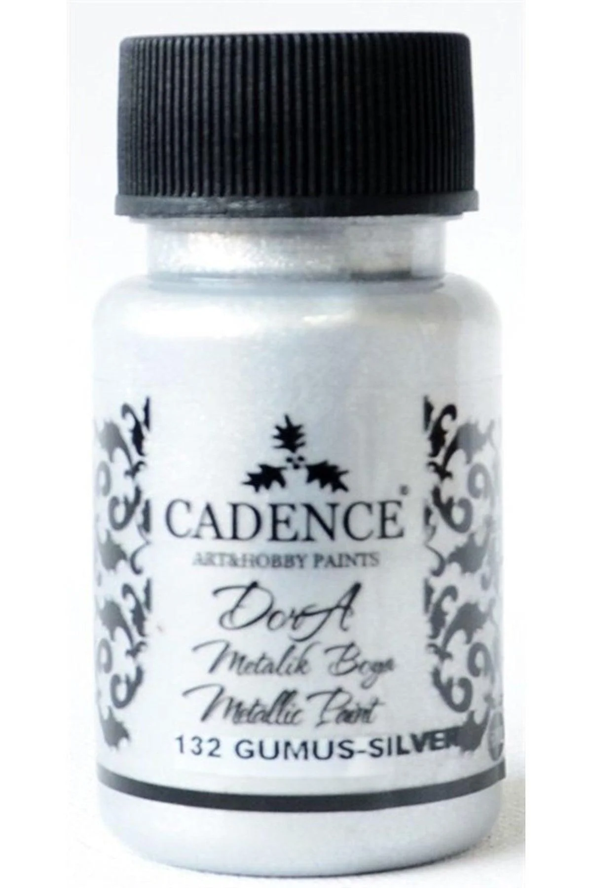 High-Gloss Pearlescent Water-Based Paint, 50 ml, Silver Metallic