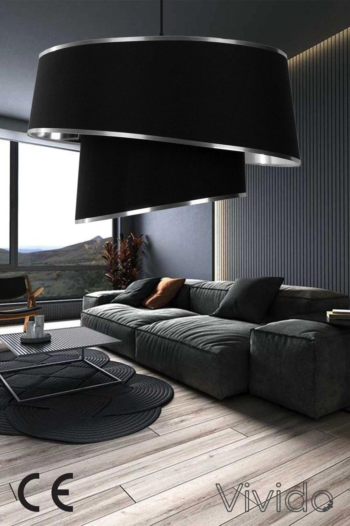 Silver Leaf Metal Pendant Chandelier for Modern Interiors