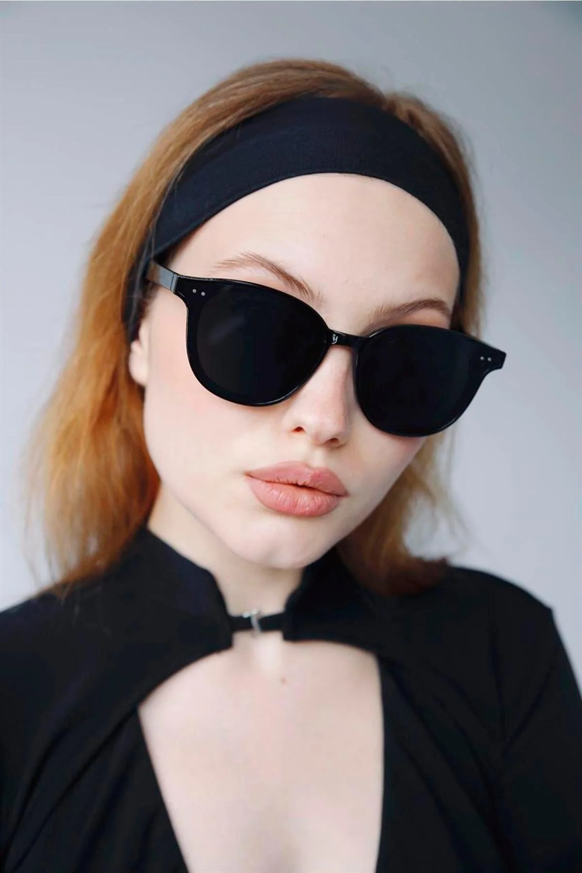 Simple black sunglasses with UV protection