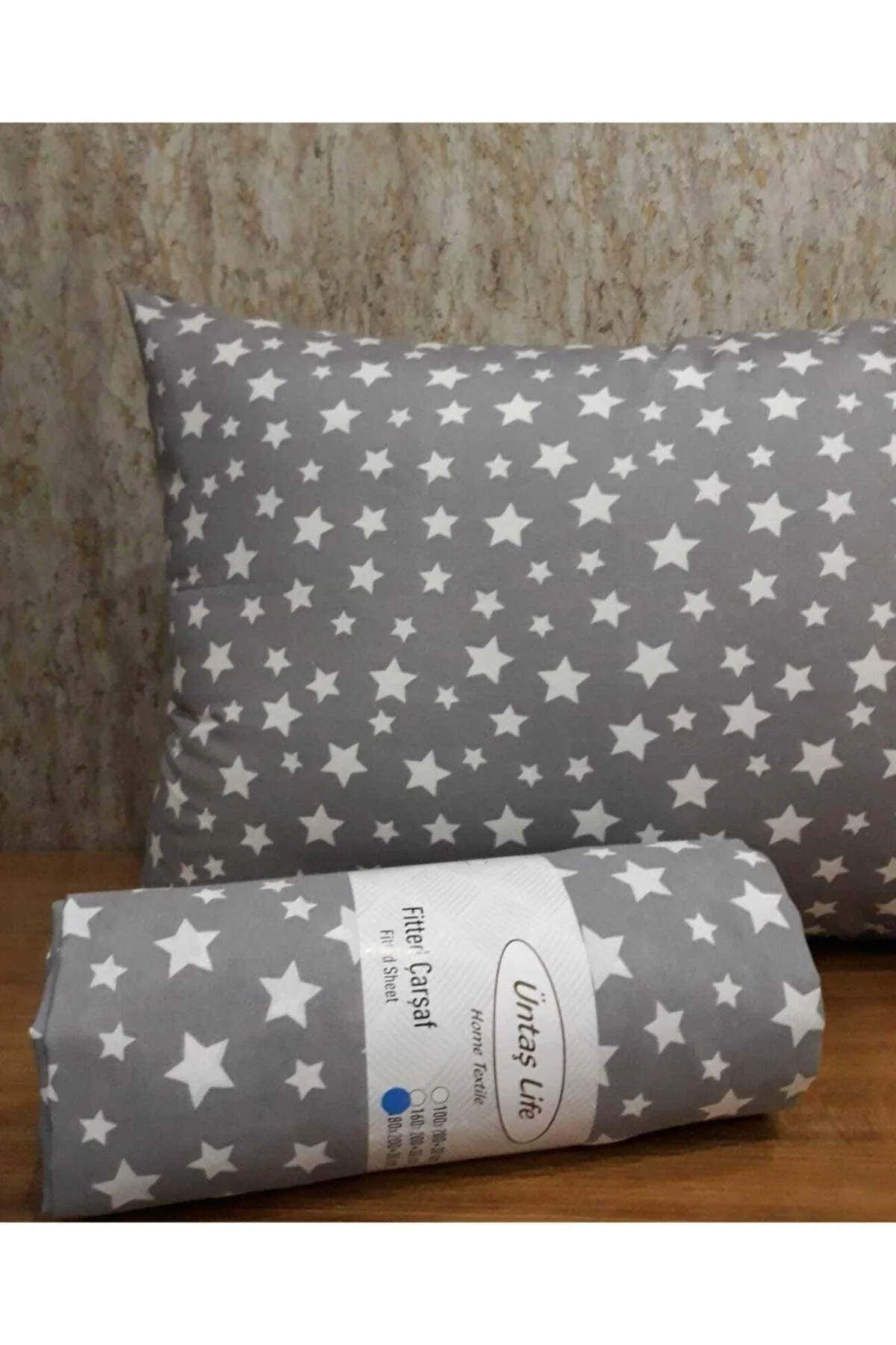 Single elastic bed sheet set 120x200 cm