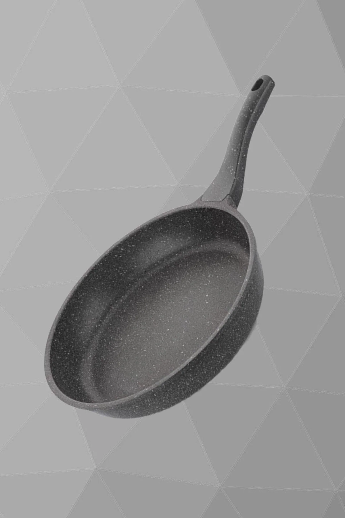 28 cm granite-coated aluminum frying pan with single handle