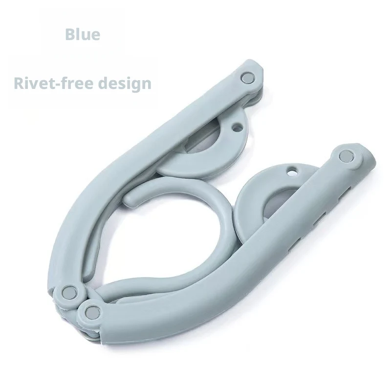 Sky Blue Folding Hanger for Closet Organization