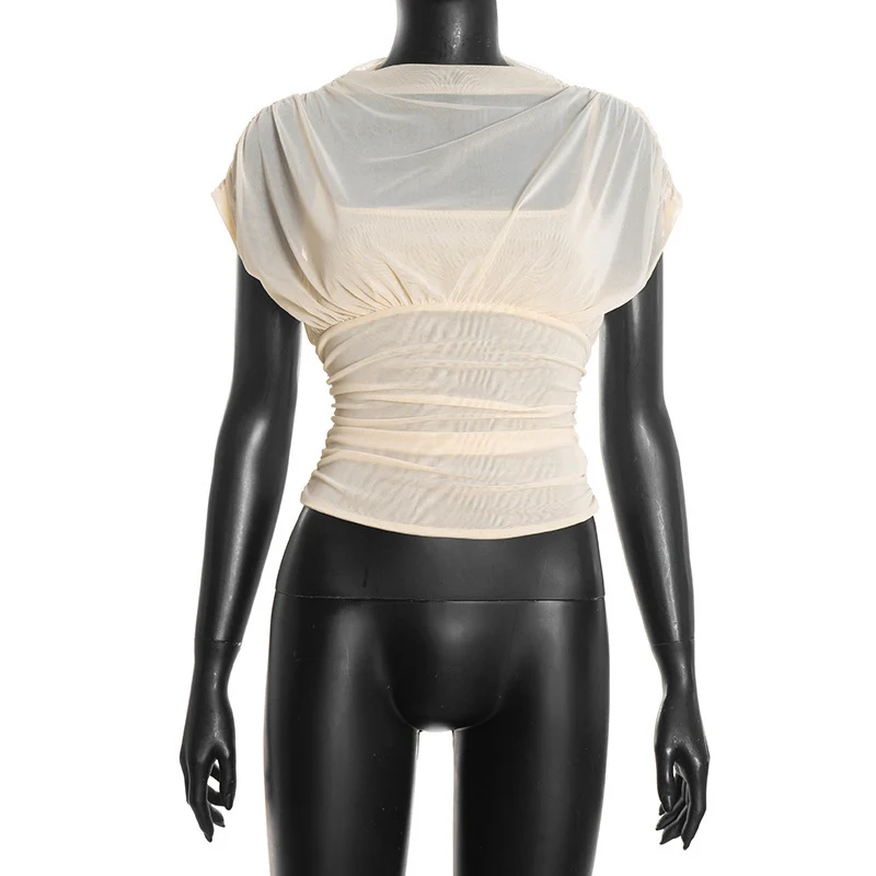 Sleeveless Mesh Top