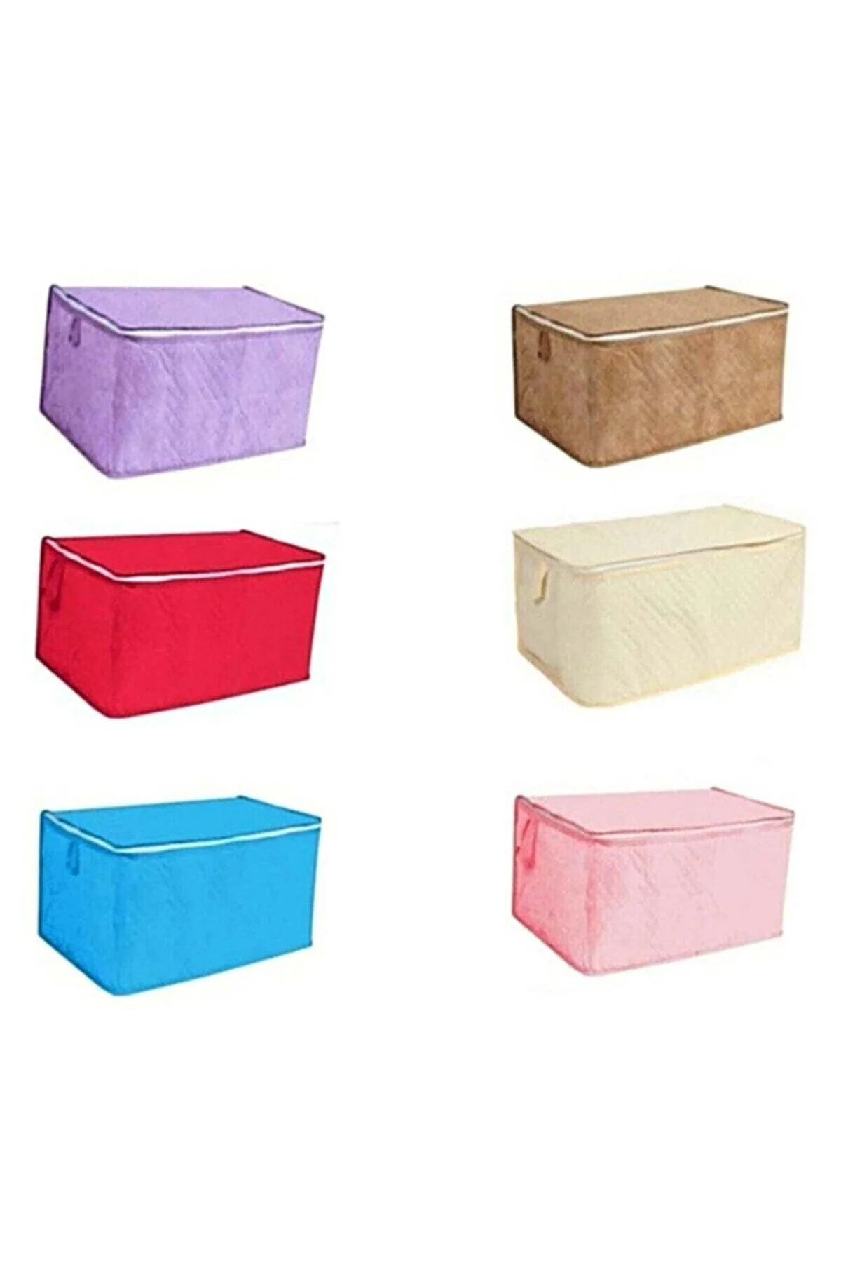 Zippered sock storage bag in neutral tone fabric