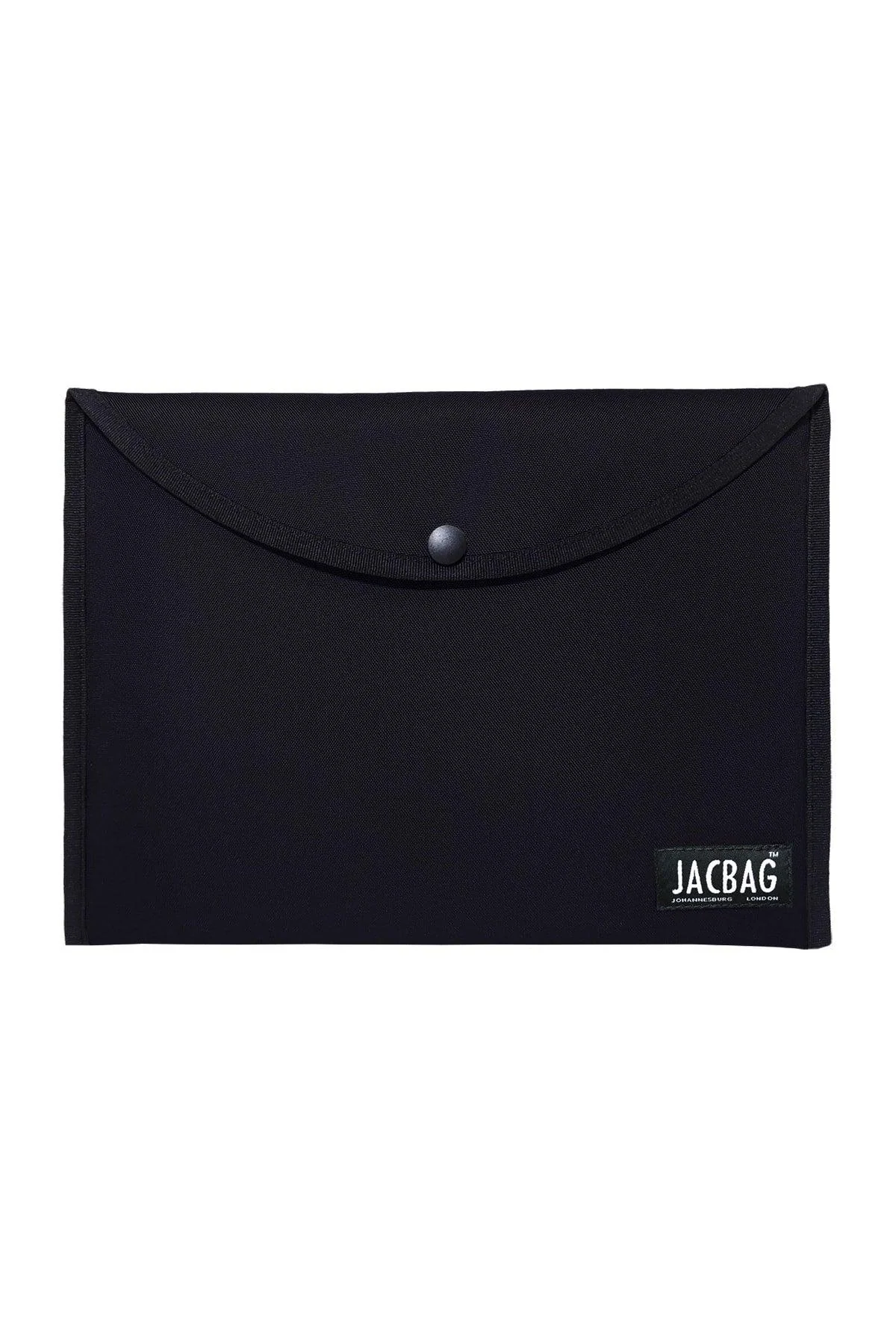 Snap closure fabric A4 document and tablet sleeve
