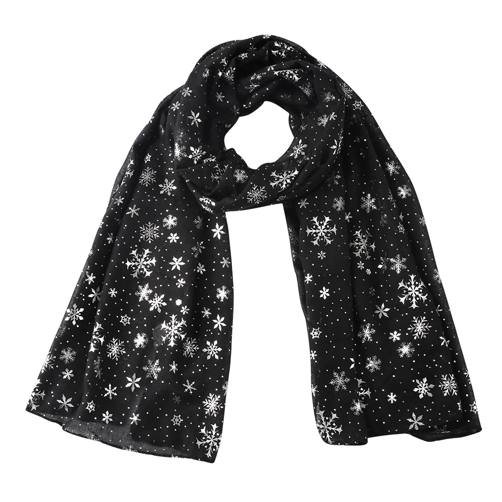 Snowflake Hot Silver Dot Scarf - Warm Winter Gift