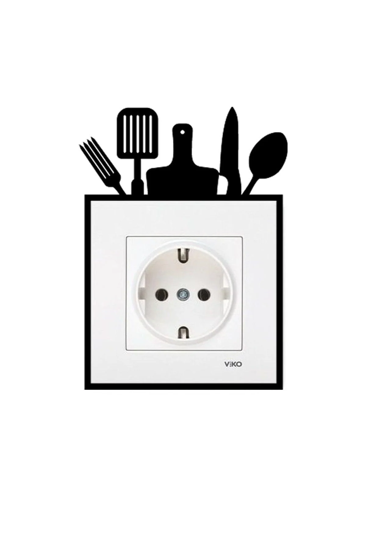Wall-mounted MDF socket edge trim 3mm thick