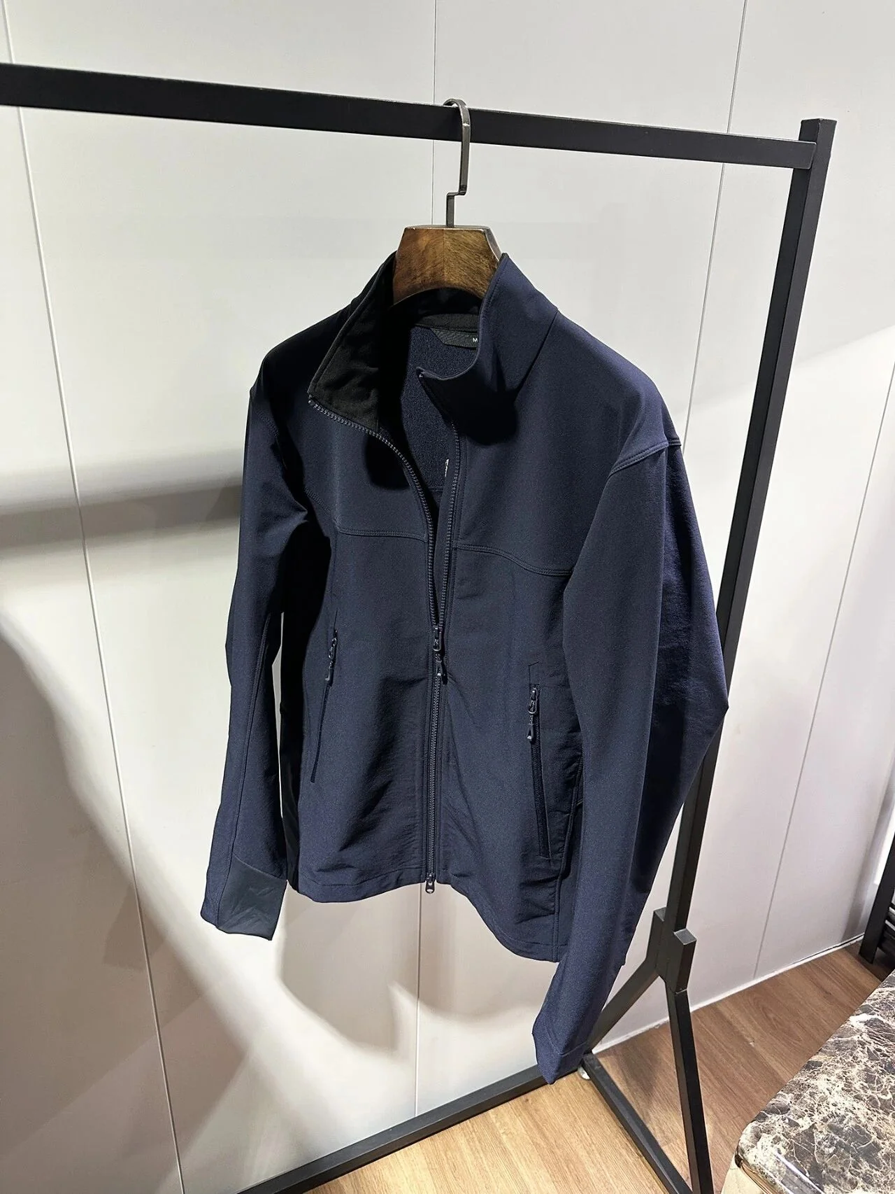 Soft Shell Windbreaker Jacket with Fleece Lining for Men