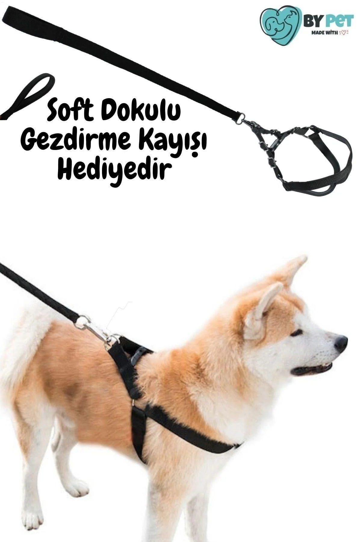 Medium Soft Sole Dog Harness Set with Ergonomic Design