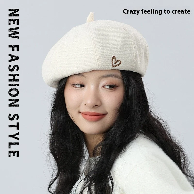 Solid Color Beret for Women - Artistic Painter Hat