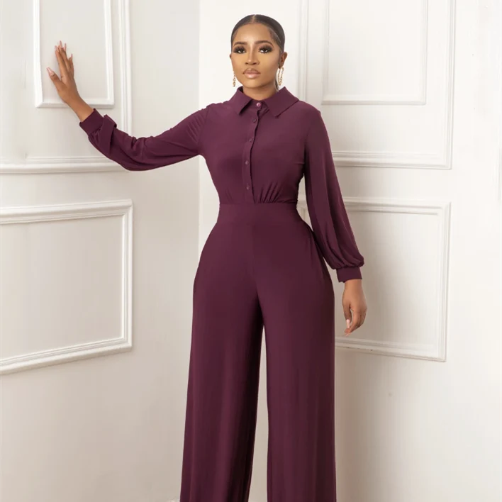 Solid Color Casual Women's Jumpsuit