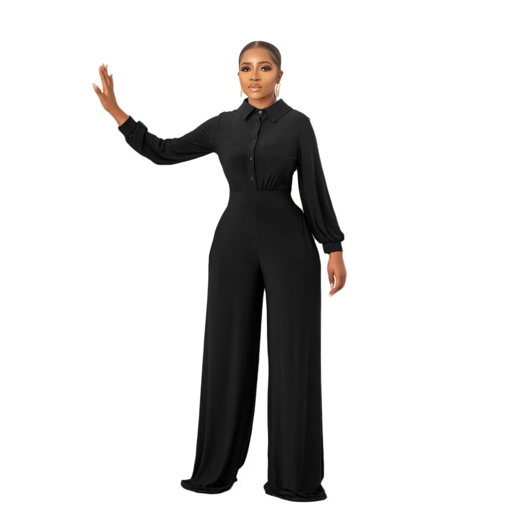 Solid Color Casual Women's Jumpsuit