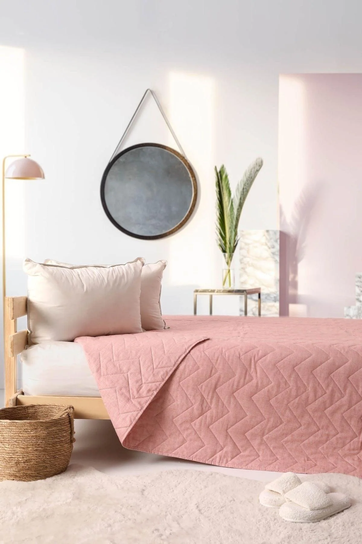 Powder Quilted Double Pique Bedspread – 200x220 cm