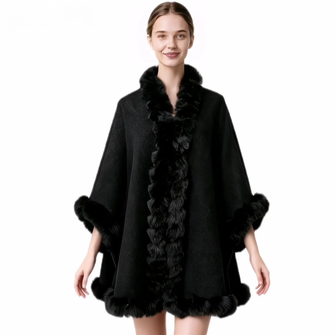 Solid Color Winter Shawl for Women