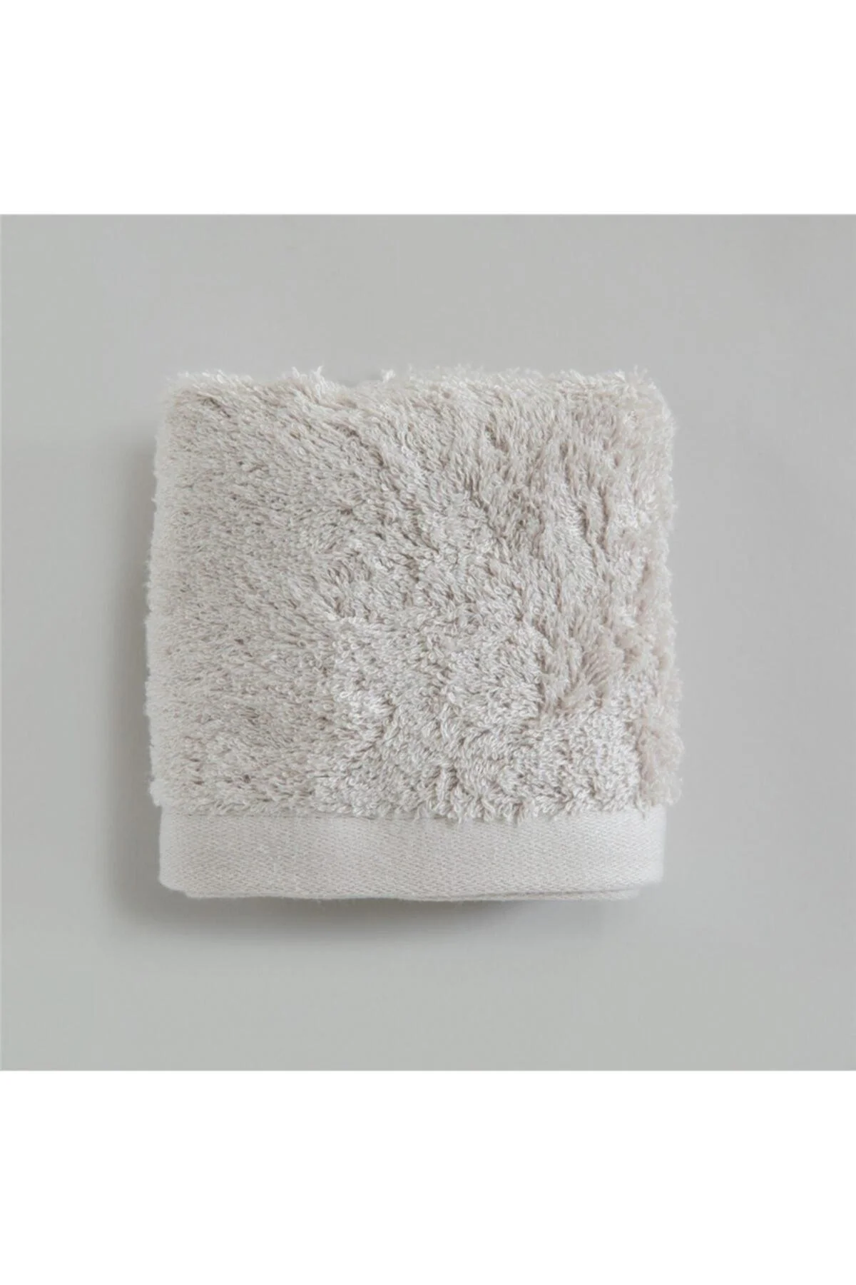 Bamboo fiber hand towel 30x50cm in sand beige