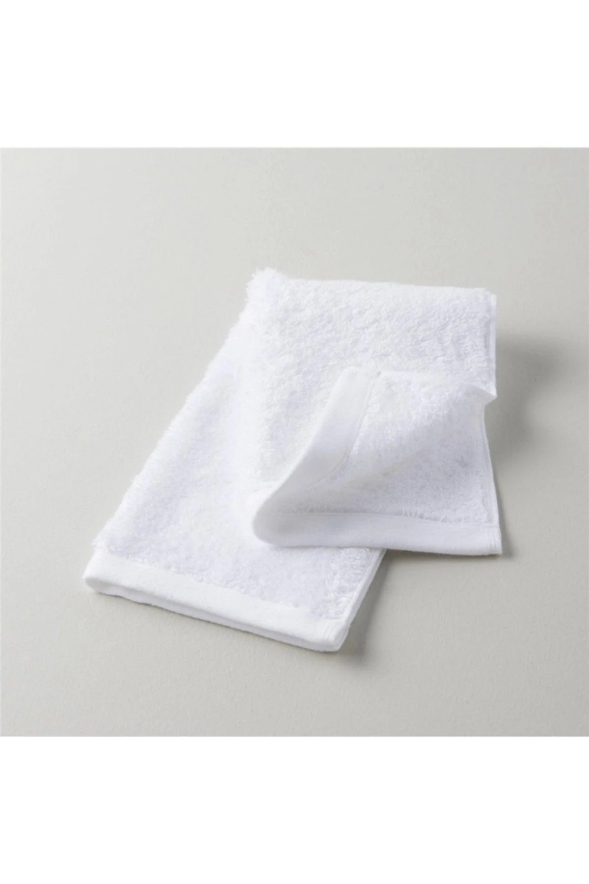 Soft bamboo and cotton hand towel, 33 x 33 cm, white