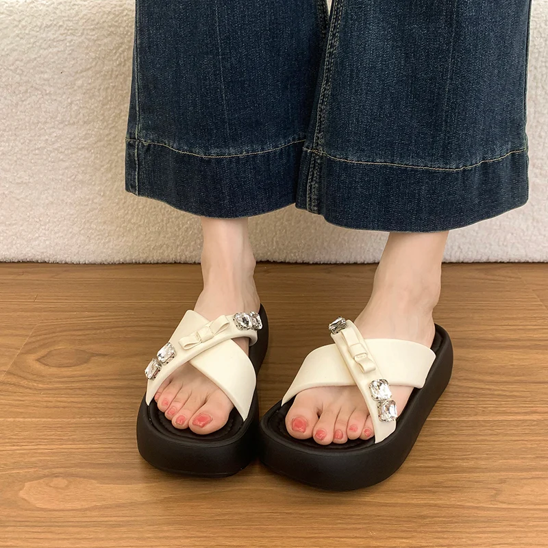 Sparkling Slide Sandals