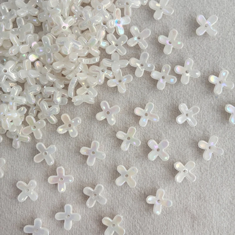 Sparkly Acrylic Beads with Gold Glitter