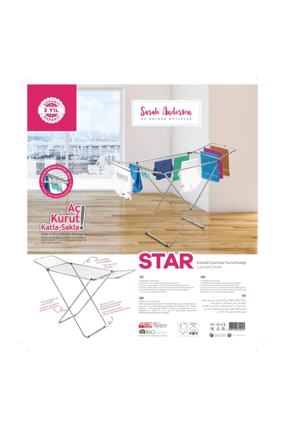 6 kg Front Load Electric Tumble Dryer in Star Gray by Swordslife