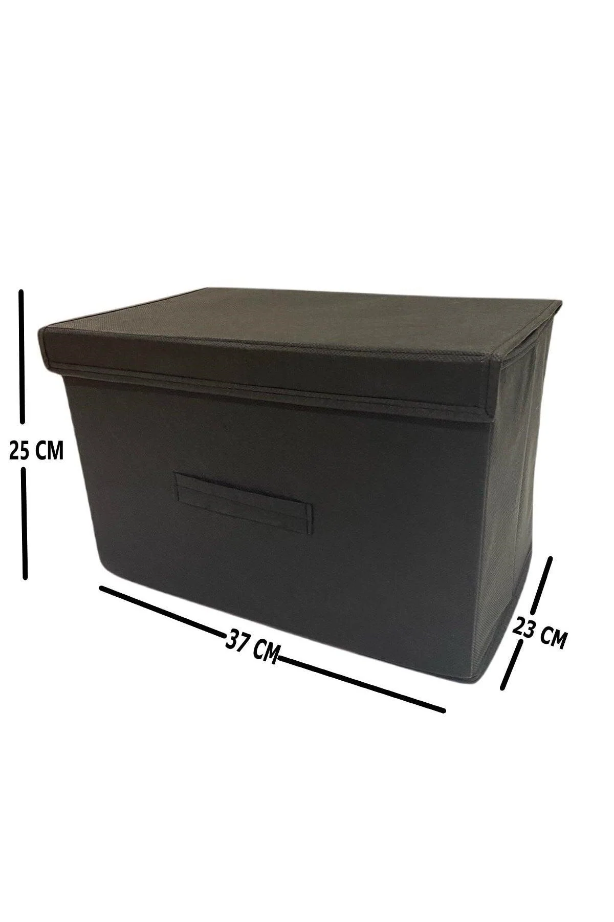 Fabric storage box with lid 16x20x29 cm for home organization