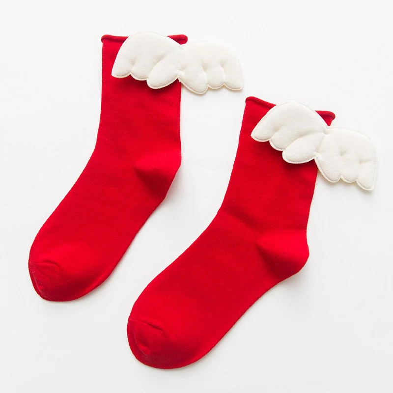 Stylish Solid Color Socks with Curled Heel