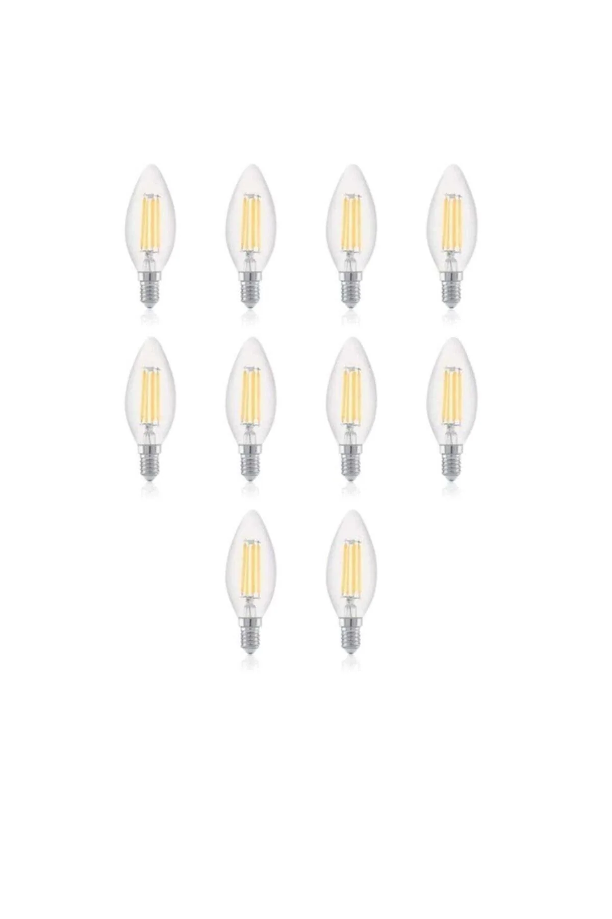 10 Pack 4W Dimmable E14 Rustic LED Bulbs, 2700K