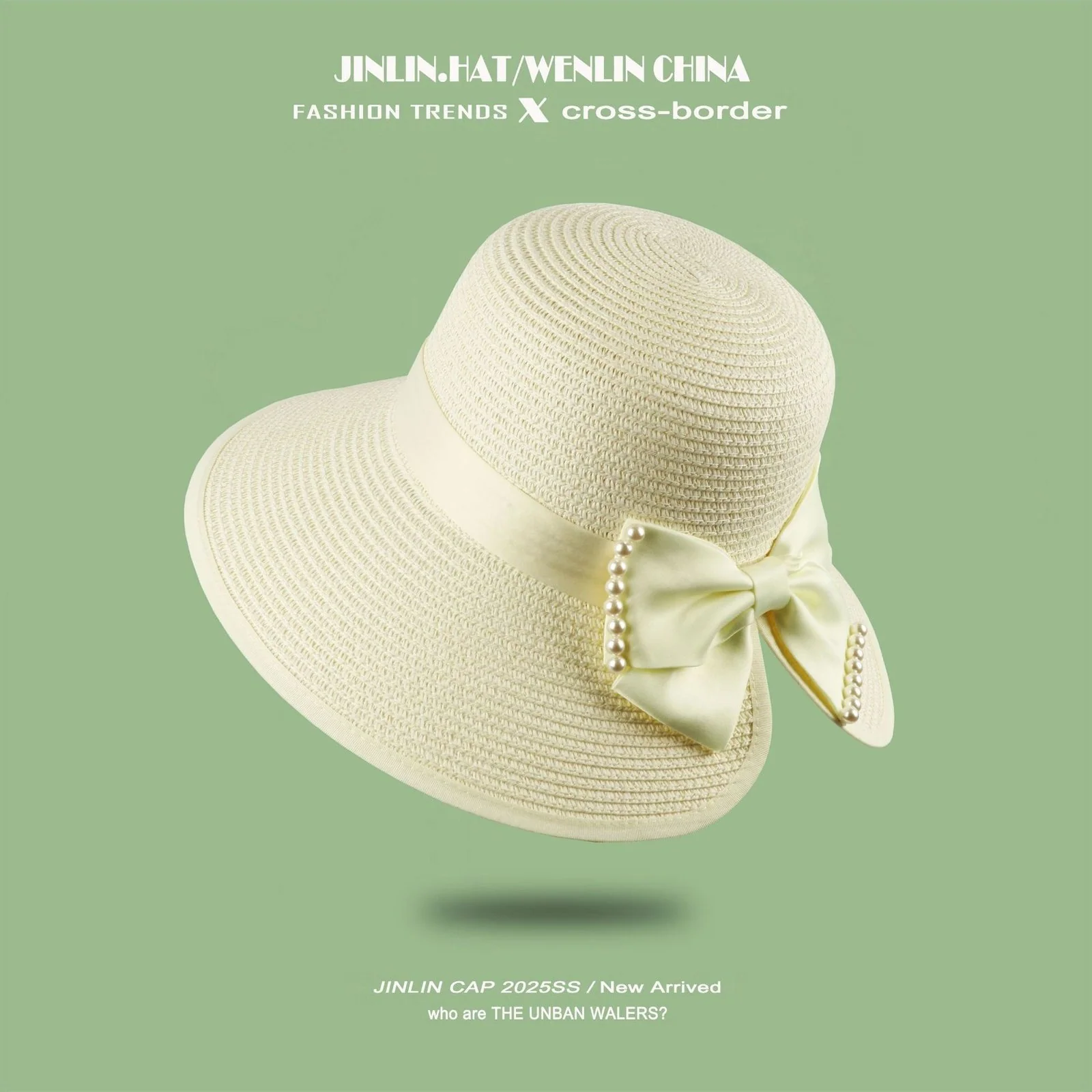 Sun-Protective Split-Front Straw Hat for Women