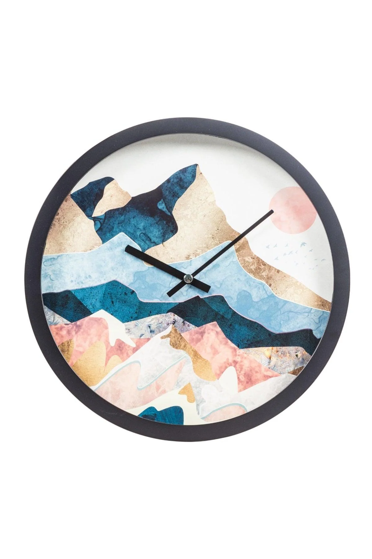 30 cm Round Wall Clock with Silent Mechanism, Plastic