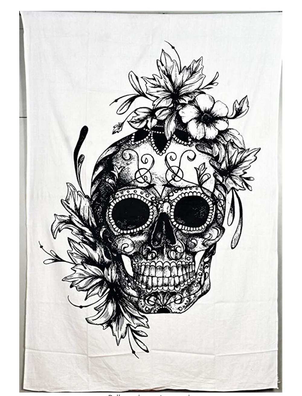 Taro and Flower Pattern Tapestry
