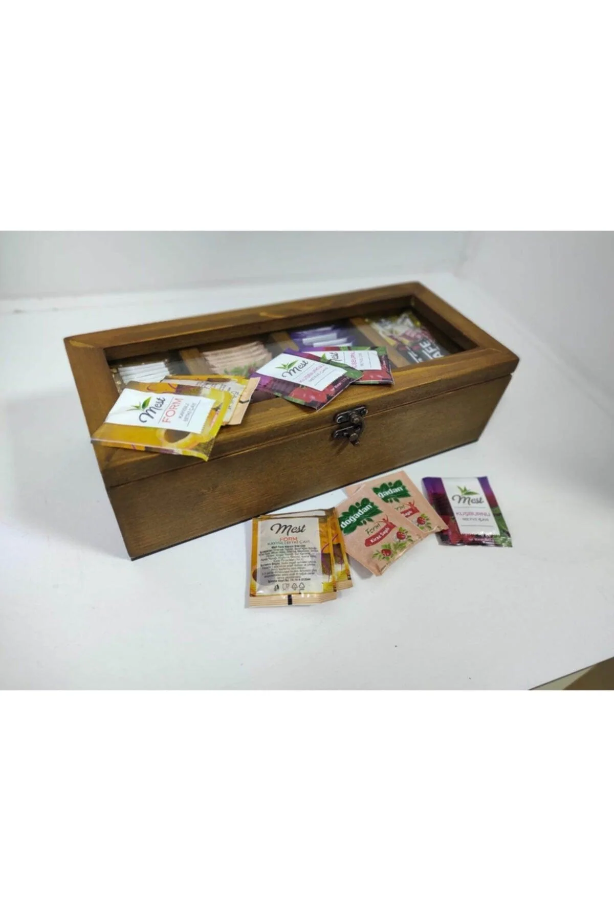 Two-part tea bag and accessory organizer