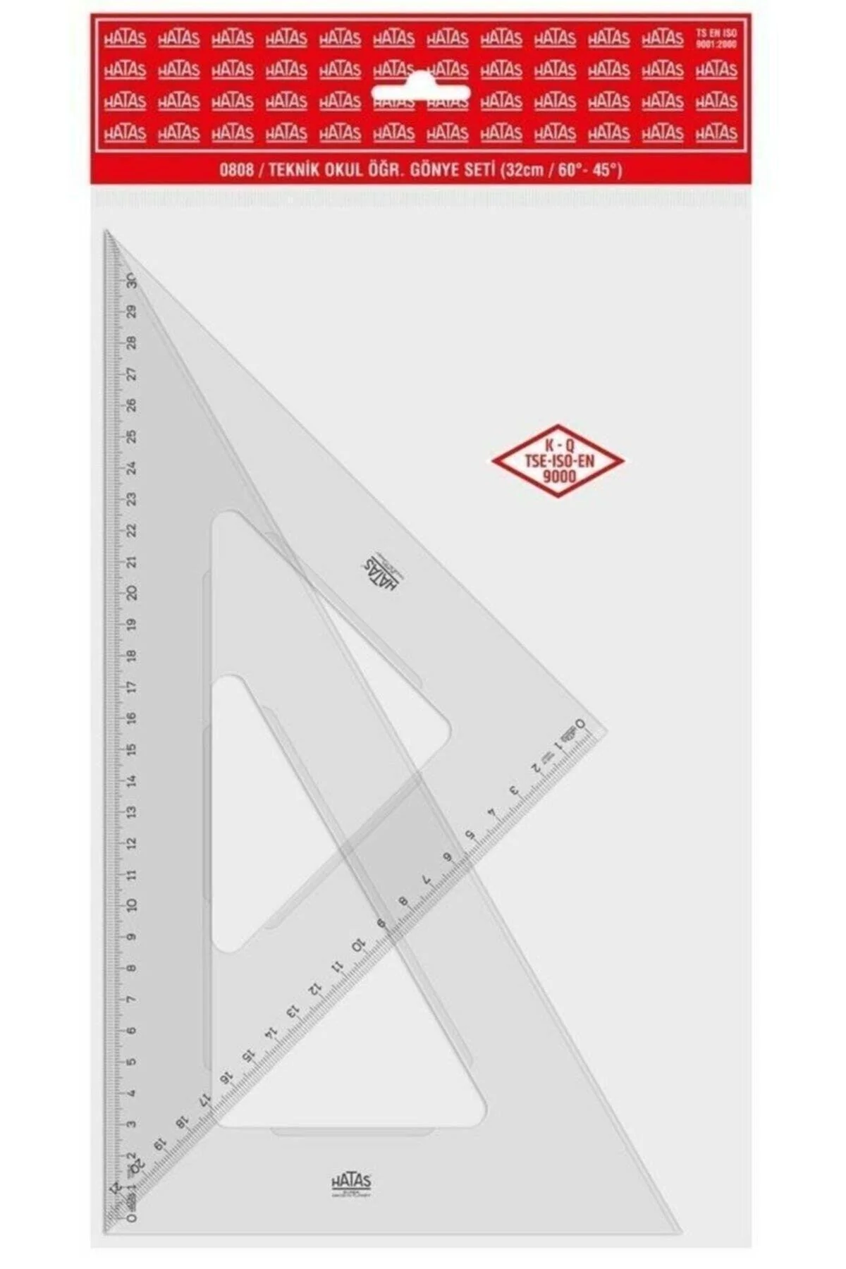 Acrylic school miter set for precise 45-degree and 60-degree angles