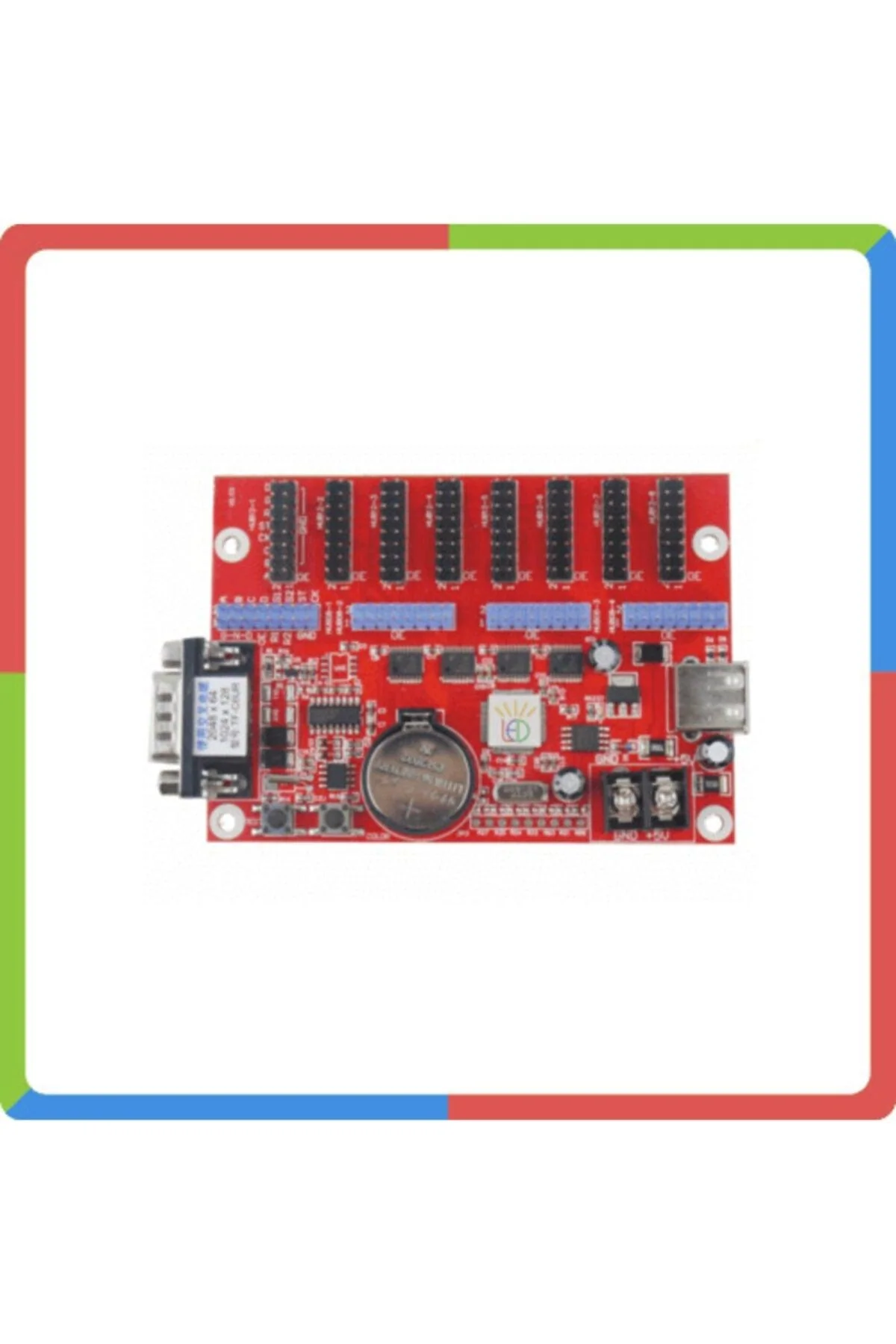 LED sign control board for dynamic displays