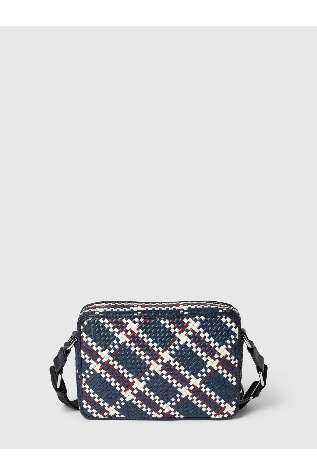 Premium woven camera bag with secure pocket and adjustable strap