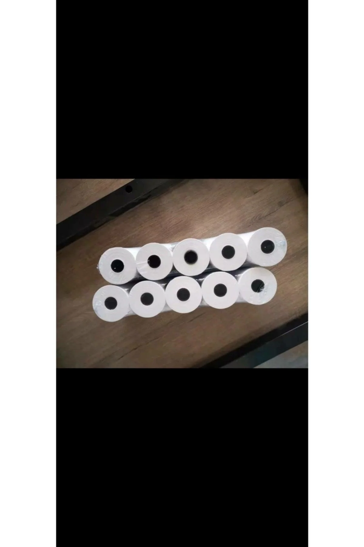 Thermal POS Receipt Roll – 56 × 15 mm, Black, 10 Rolls
