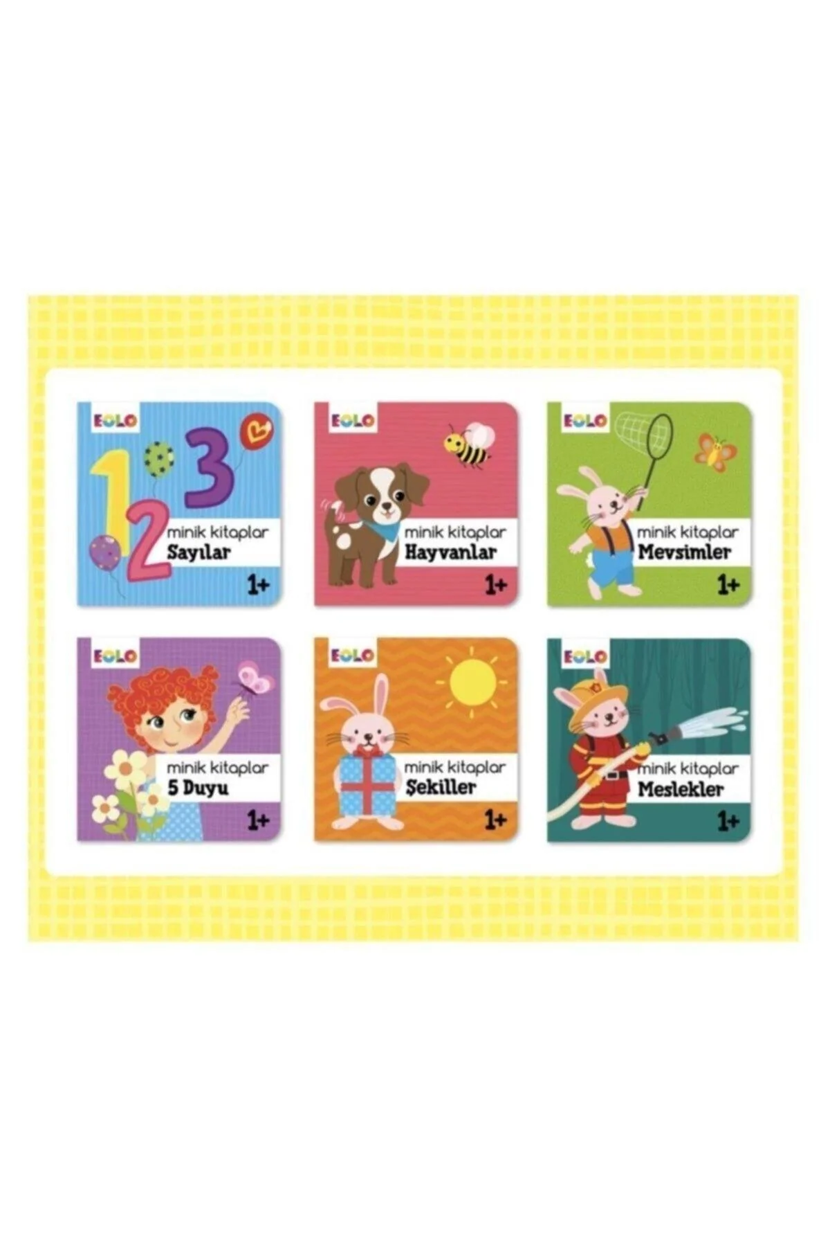 12-piece baby board book set for early learning