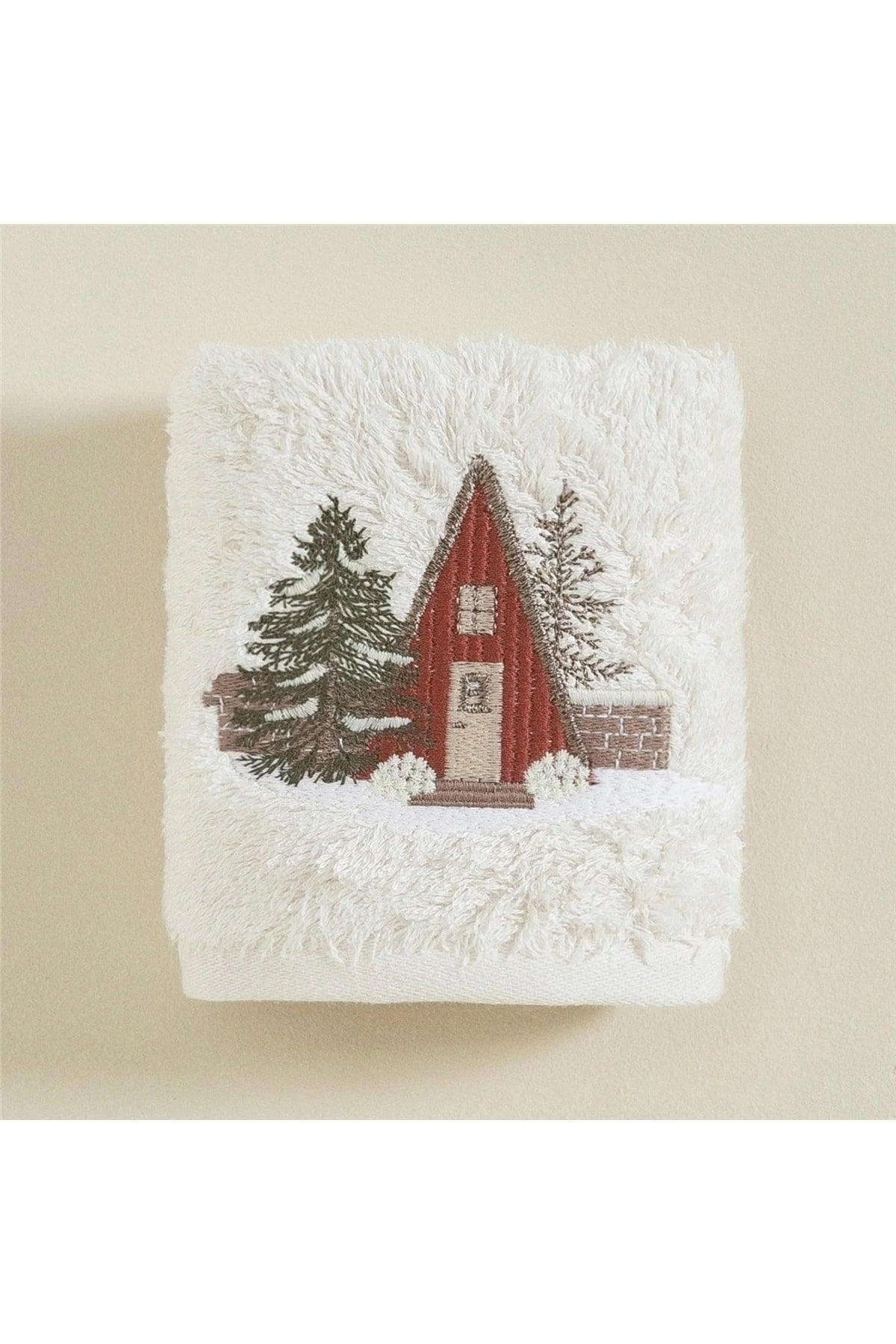 Cream colored hand towel 30x50 cm