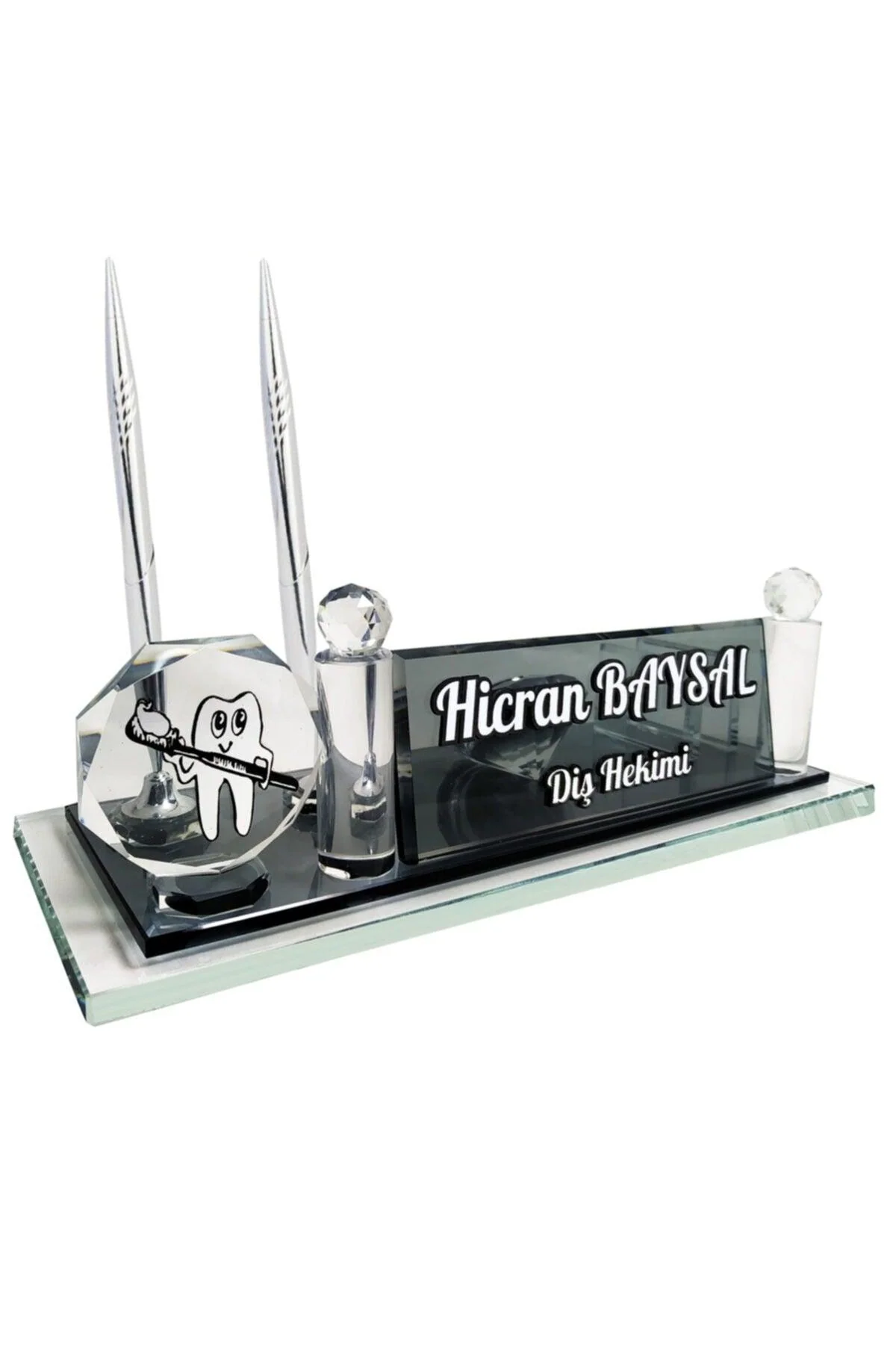 Personalized gift table with laser-engraved features