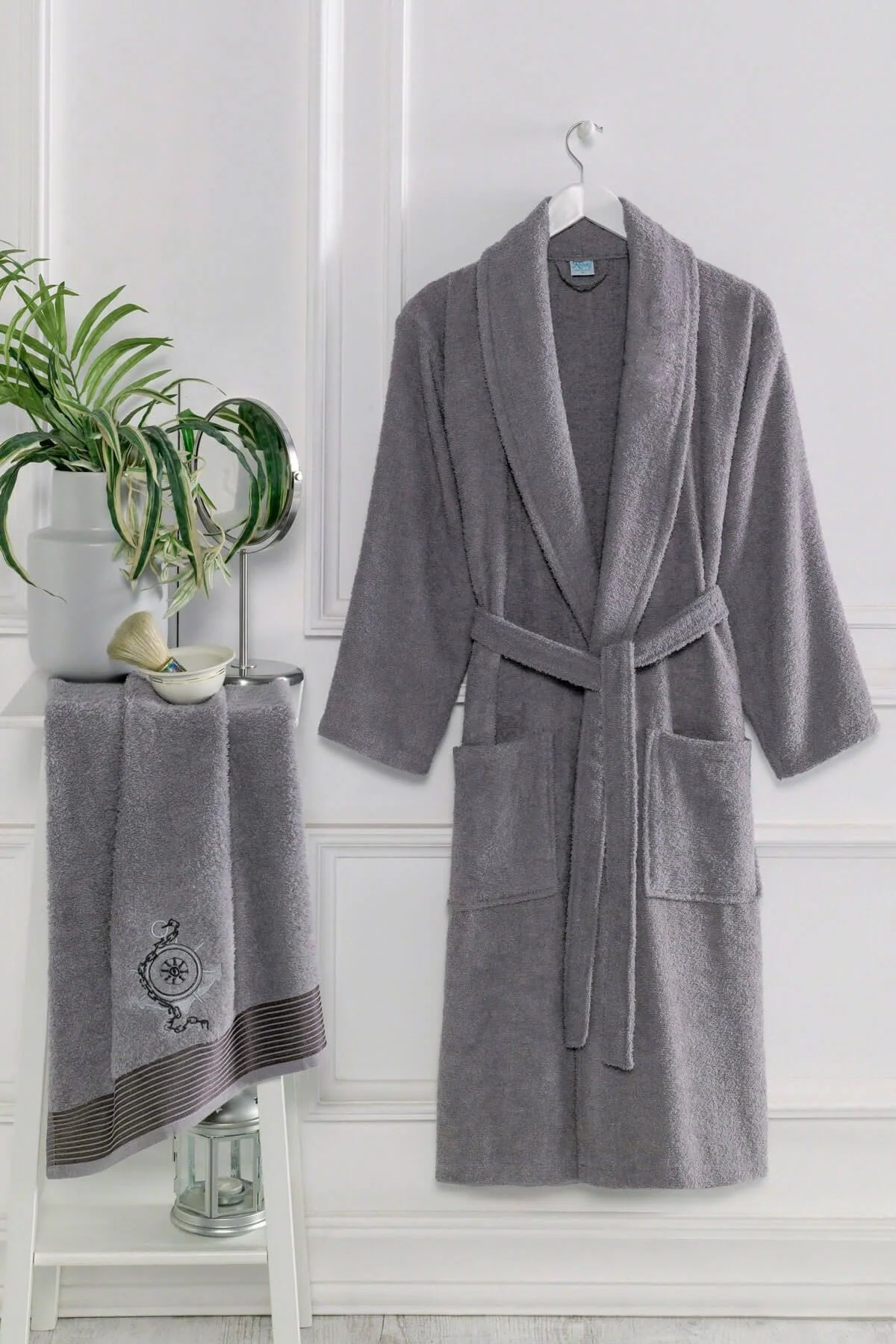 Soft Cotton Towel Bathrobe for Men and Women