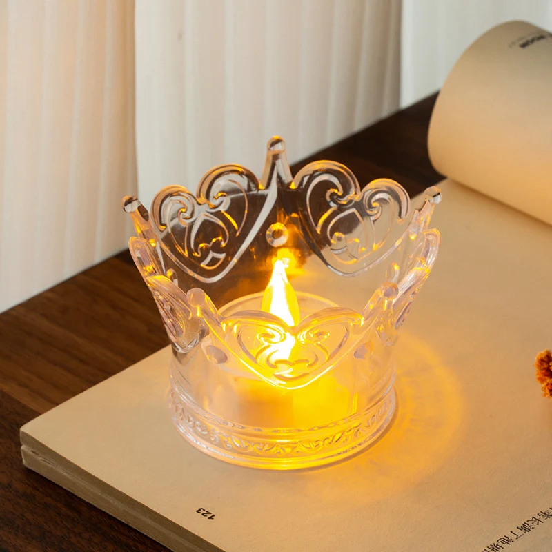 Transparent LED Tea Light Candle Decoration