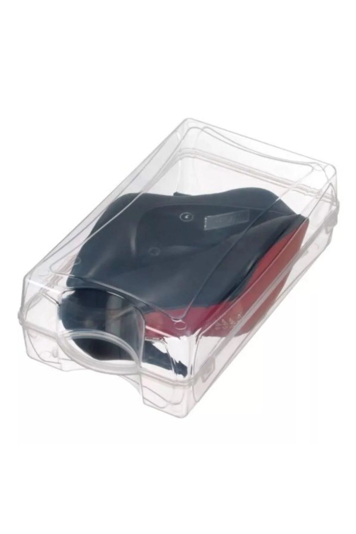 Clear acrylic shoe storage box with handle 18 x 33 x 10 cm