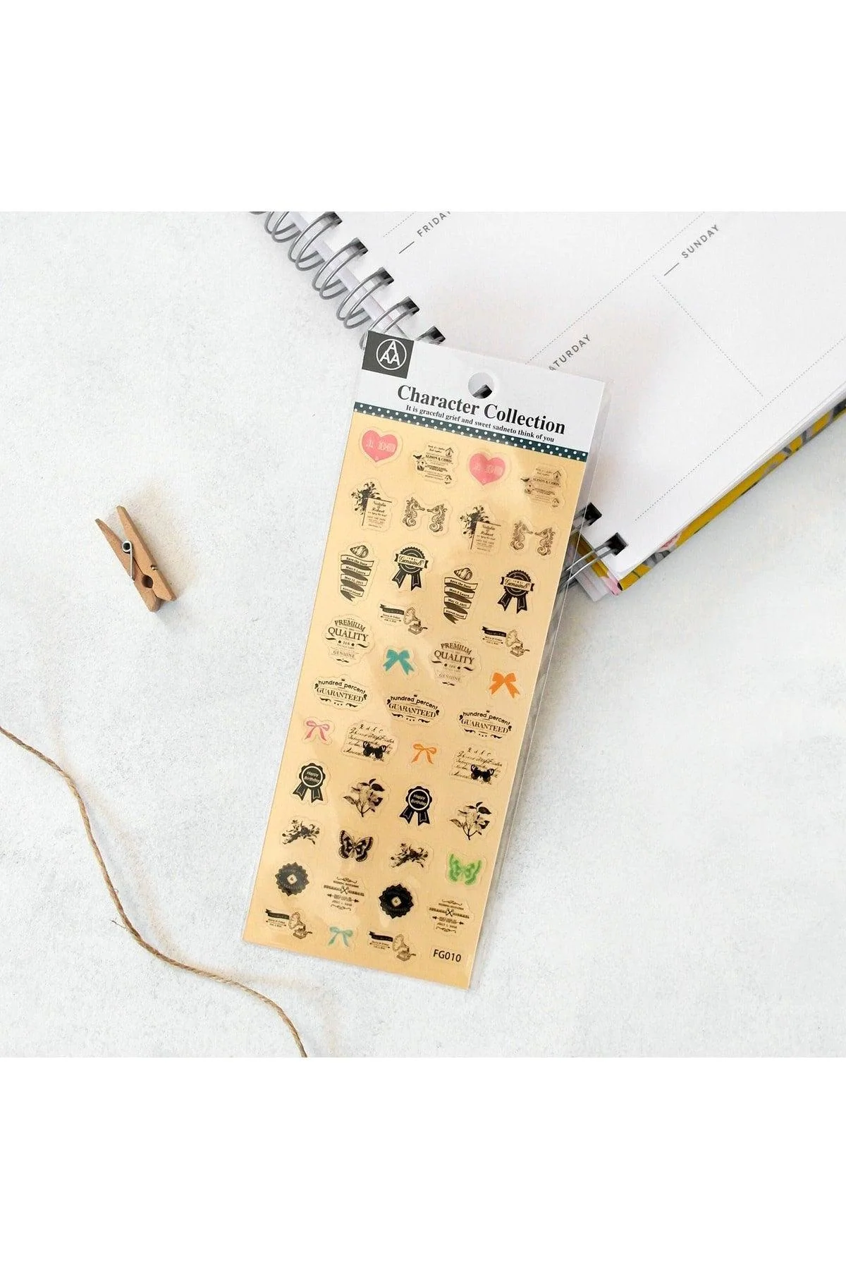 Transparent Adhesive Stickers in Mixed Designs