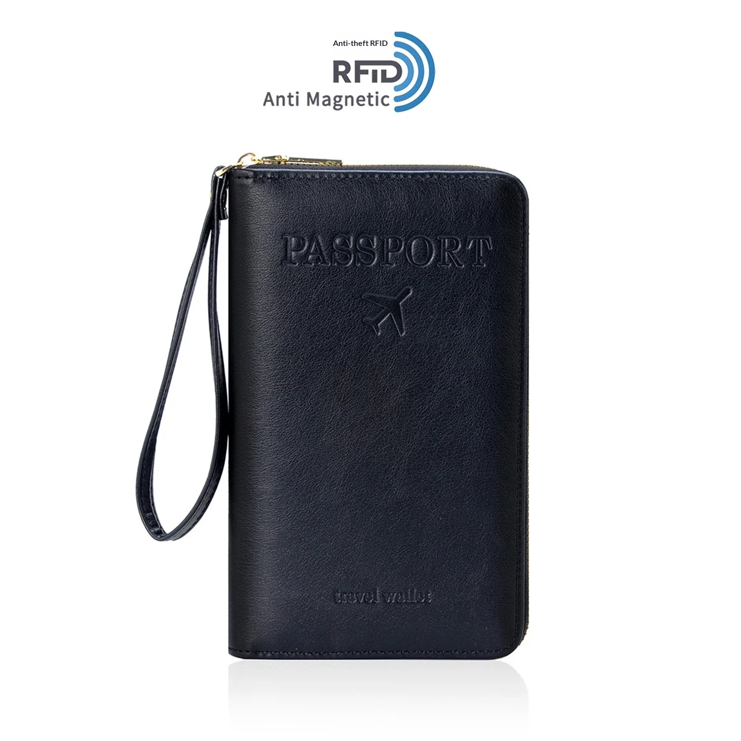 Travel Passport Holder with RFID Blocking