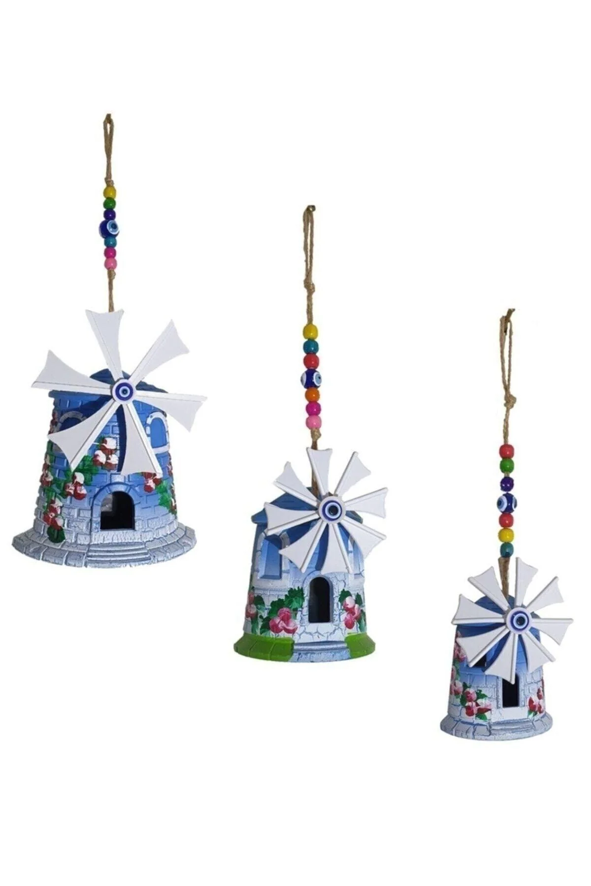 Triple Windmill Wall Ornament Set – Three Sizes