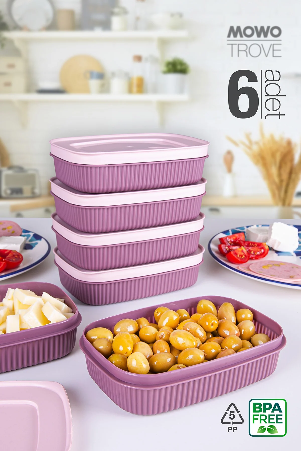 600 ml plastic breakfast container with lid navy blue