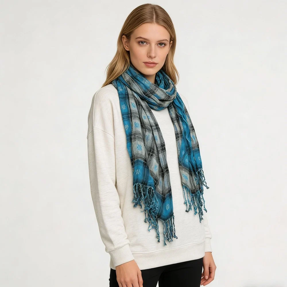 Turquoise Scarf Wrap