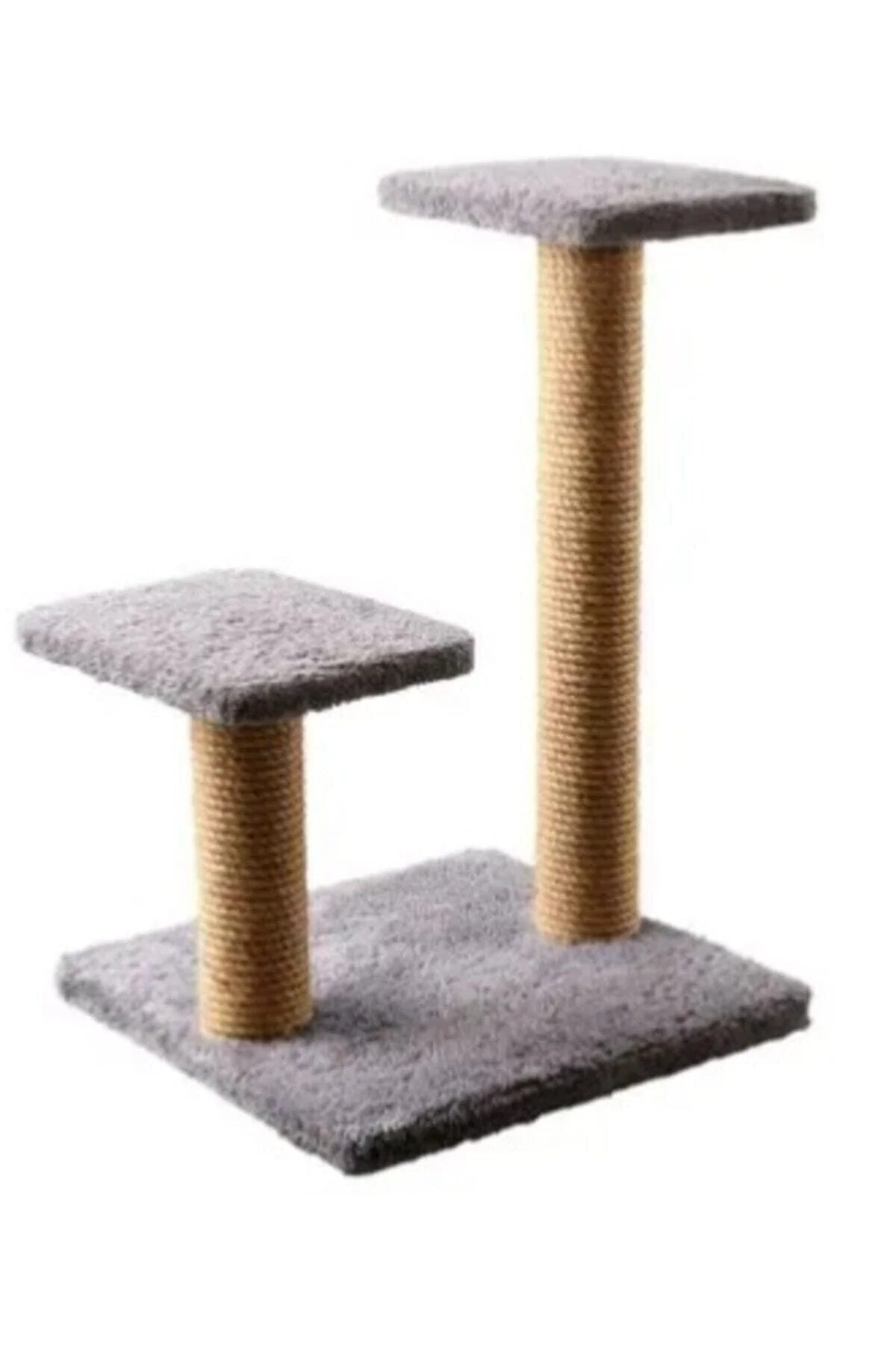Two-step cat scratching and climbing board, 45 x 35 cm floor base